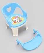 শিশুদের জন্য প্লাস্টিকের চেয়ার, খাবারের ট্রে সহ - Image 3