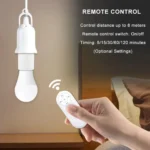 LED লাইট রিমোট বাল্ব হোল্ডার B22 থেকে E27