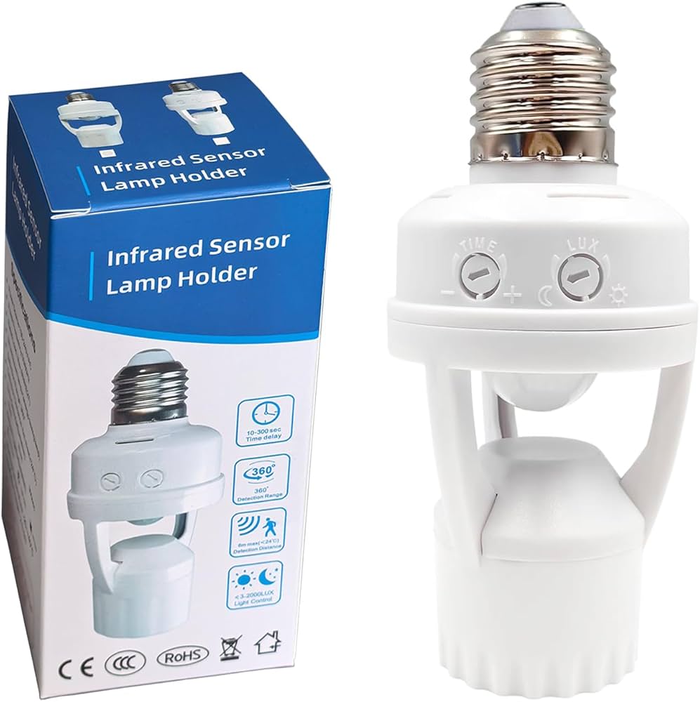 Motion Sensor LED Lamp Holder 10 মোশন সেন্সর অটোমেটিক লাইট হোল্ডার