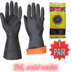 Sun (Brand) Reusable Heavy Duty Long Rubber Hand Gloves - Image 2