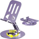 ৩৬০° ঘূর্ণায়মান ভাঁজযোগ্য ট্যাবলেট ফোন হোল্ডার - Image 2