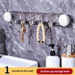 Multipurpose Rotating Suction Cup Hook for Kitchen and Bathroom Organization - Image 3