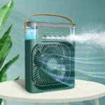 USB Portable Air Cooler Fan with LED Light