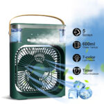 USB Portable Air Cooler Fan with LED Light - Image 5
